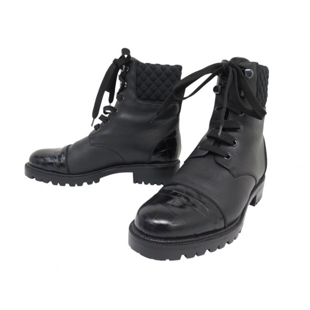 NEUF CHAUSSURES CHRISTIAN LOUBOUTIN 3200775 BOTTINES 38 MAYR BOOTS FLAT 1050€