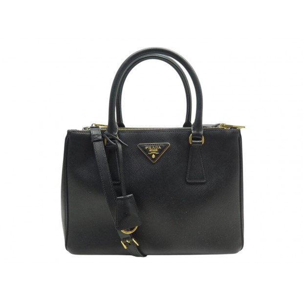 SAC A MAIN PRADA CABAS GALLERIA 1BA863 CUIR SAFFIANO NOIR BANDOULIERE BAG 3800€
