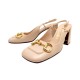 NEUF CHAUSSURES GUCCI SLINGBACK MORS 643892 40 IT 41 FR CUIR + BOITE SHOES 850€