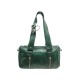 VINTAGE SAC A MAIN YVES SAINT LAURENT PORTE EPAULE 120546 EN CUIR VERT BAG 2000€