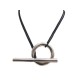 COLLIER HERMES SAUTOIR SKIPPER TGM 80CM ARGENT MASSIF 925 59GR & CORDON NECKLACE