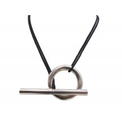 COLLIER HERMES SAUTOIR SKIPPER TGM 80CM ARGENT MASSIF 925 59GR & CORDON NECKLACE