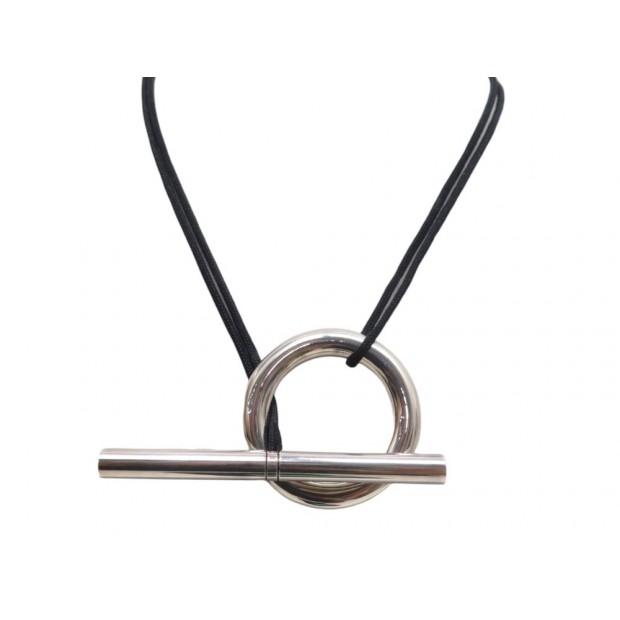 COLLIER HERMES SAUTOIR SKIPPER TGM 80CM ARGENT MASSIF 925 59GR & CORDON NECKLACE