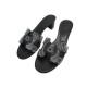 NEUF CHAUSSURES HERMES OASIS ASTROLOGIE BANDANA H232166Z 38.5 SANDALS SHOE 1060€