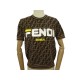 TSHIRT FENDI MANIA LOGO MOTIFS ZUCCA FZY718 A5QL M 38 HAUT MARRON BROWN TOP 955€