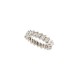 BAGUE ALLIANCE PAVAGE COMPLET 21 DIAMANTS 2.1 CT T52 EN PLATINE 6GR DIAMOND RING