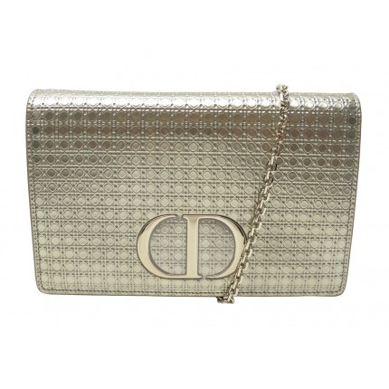 NEUF SAC A MAIN DIOR 30 MONTAIGNE MICROCANNAGE EN CUIR DORE BANDOULERE BAG 2220€