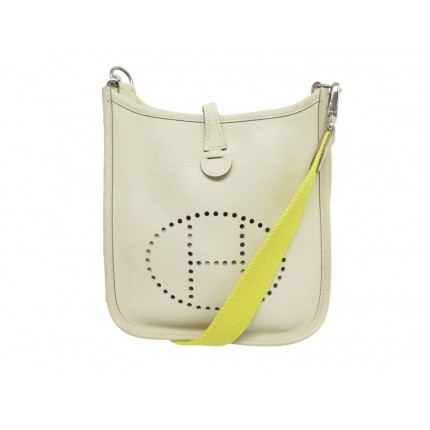 SAC A MAIN HERMES EVELYNE 16 AMAZONE MINI CUIR EPSOM CRAIE BANDOULIERE HAND BAG