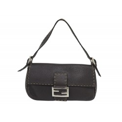 SAC A MAIN FENDI BAGUETTE SELLERIA 8BR101 EN CUIR MARRON LEATHER HAND BAG 3000€