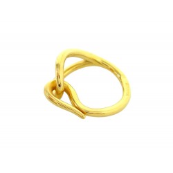 ANNEAU DE FOULARD HERMES JUMBO METAL DORE H601702S00 SCARF RING GOLDEN 250€