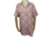 chemise gucci 805717 en twill de soie rose motif