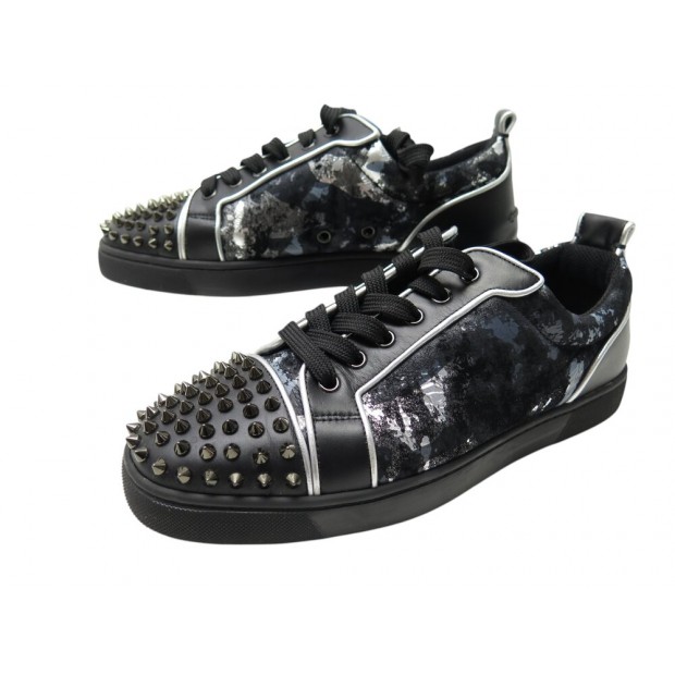 NEUF CHAUSSURES CHRISTIAN LOUBOUTIN BASKETS LOUIS JUNIOR SPIKE 41 SNEAKERS 880€