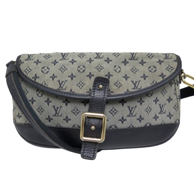 SAC A MAIN LOUIS VUITTON MARJORIE TOILE MINI LIN PORTE EPAULE BLEU BAG 1700€
