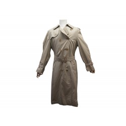 VINTAGE MANTEAU BURBERRY IMPERMEABLE TRENCH LONG 54 L EN COTON BEIGE COAT 2150€