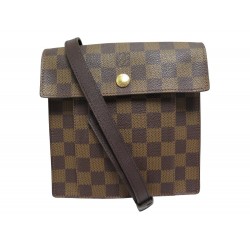 SAC A MAIN LOUIS VUITTON PIMLICO N45272 EN TOILE DAMIER EBENE BANDOULIERE 1250€