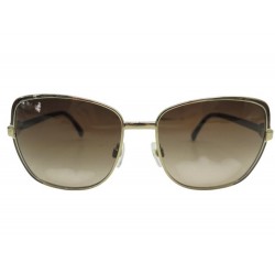 NEUF LUNETTES DE SOLEIL CHANEL CAMELIA 4186 METAL DORE + POCHON SUNGLASSES 550€