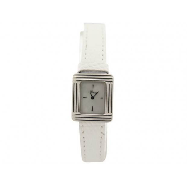 NEUF MONTRE POIRAY MA PREMIERE MINI 45207 QUARTZ 21 MM ACIER CUIR +ECRIN 1650€