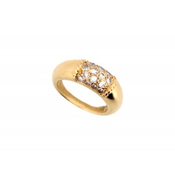 BAGUE VAN CLEEF & ARPELS PHILIPPINE T49 SERTIE DIAMANTS 0.54CT OR JAUNE 18K RING