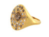bague de beers talisman t52 or jaune 18k 31 diamants