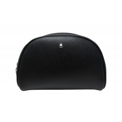NEUF TROUSSE MONTBLANC 116764 VANITY EN CUIR SARTORIAL NOIR TOILETRY POUCH 335€