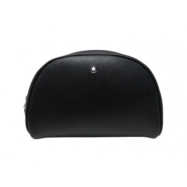 NEUF TROUSSE MONTBLANC 116764 VANITY EN CUIR SARTORIAL NOIR TOILETRY POUCH 335€
