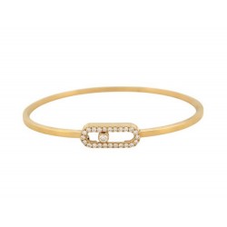 BRACELET JONC MESSIKA FLEX MOVE UNO PAVE MM 12057 YG T16 OR 18K & DIAMANT 3750€