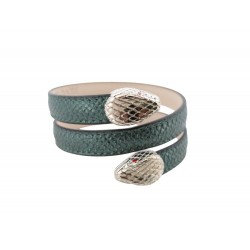NEUF BRACELET BULGARI SERPENTI FOREVER CLEOPATRA 288398 CUIR KARUNG + BOITE 700€