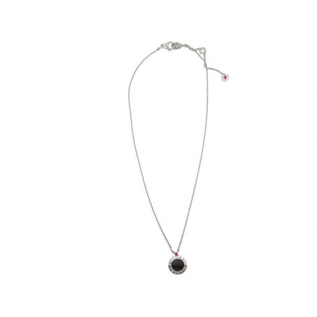 NEUF COLLIER BULGARI SAVE THE CHILDREN 10E ANNIV 356910 ARGENT ONYX RUBIS 790€