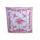 FOULARD HERMES LA MARE AUX CANARDS DUCHESNE CARRE SOIE BLEU ROSE SILK SCARF 350