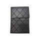 VINTAGE PORTE CHEQUIER CHANEL CARTES CUIR NOIR MATELASSE CHECKBOARD HOLDER 800€