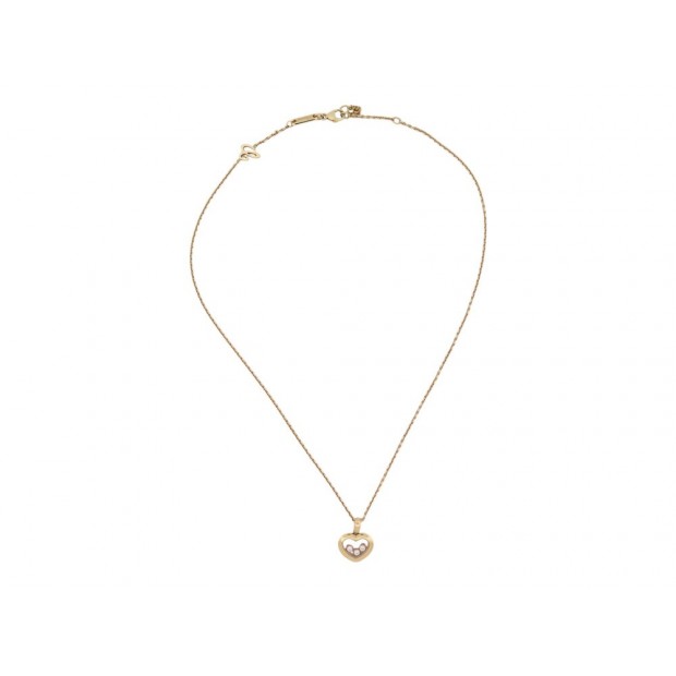 NEUF COLLIER CHOPARD HAPPY DIAMONDS ICONS 79A611-0001 42CM OR 3 DIAMANTS 3630€