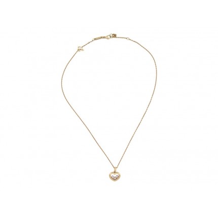 NEUF COLLIER CHOPARD HAPPY DIAMONDS ICONS 79A611-0001 42CM OR 3 DIAMANTS 3630€