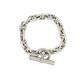 VINTAGE BRACELET HERMES CHAINE D'ANCRE PM EN ARGENT MASSIF 925 T16 SILVER STRAP