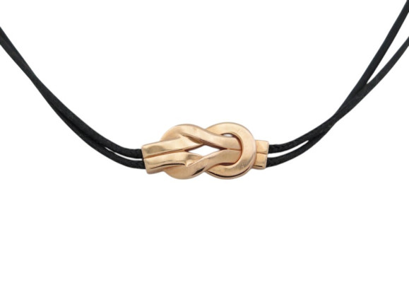  collier fred chance infinie or rose ras du cou