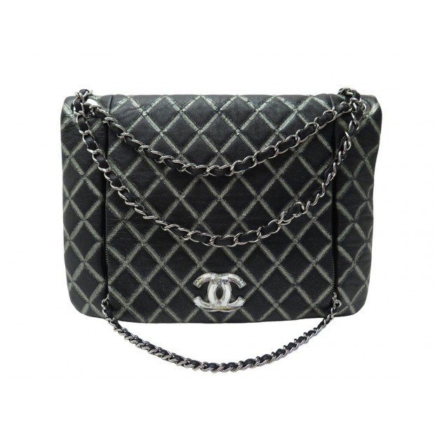 SAC A MAIN CHANEL CRISTAL LOGO CC CUIR IRIDESCENT EDITION LIMITEE HANDBAG 8700€