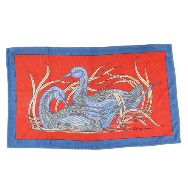 SERVIETTE DE PLAGE HERMES LA MARE AUX CANARDS DRAP DE BAIN BEACH TOWEL 610€
