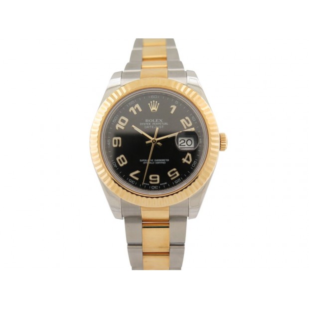 MONTRE ROLEX DATEJUST II WIMBLEDON 116333 OR 18K ACIER 41MM AUTOMATIQUE WATCH