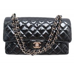 NEUF SAC A MAIN CHANEL TIMELESS CLASSIQUE MEDIUM 11.12 EN CUIR VERNIS BAG 10300€