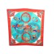 FOULARD HERMES CIRCUS ANNIE FAIVRE CIRQUE CARRE SOIE ROUGE BLEU SILK SCARF 350€