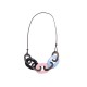 NEUF COLLIER HERMES KARAMBA CORNE BUFFLE & LAQUE TRICOLORE BUFFALO NECKLACE 480€