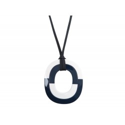 COLLIER HERMES PENDENTIF ISTHME 40-80 CORNE DE BUFFLE LAQUE 40-80 NECKLACE 310€
