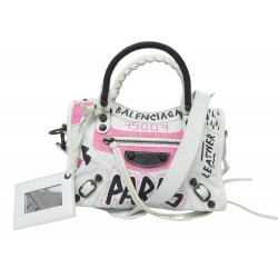 NEUF SAC A MAIN BALENCIAGA CITY GRAFFITI MINI 300295 BANDOULIERE HAND BAG 1590€
