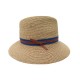 CHAPEAU DE PAILLE HERMES PANAMA EN PAILLE BEIGE TAILLE 56 SUMMER HAT RUBAN 650€