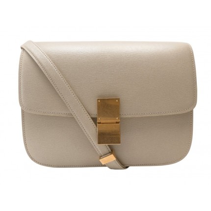 NEUF SAC A MAIN CELINE CLASSIC MEDIUM CUIR BEIGE 189173 BANDOULIERE BAG 3000€
