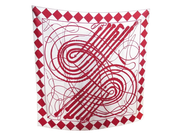 foulard hermes fouets et badines virginie jamin carre