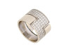 BAGUE DINH VAN SEVENTIES GM 223106 T50 OR BLANC 18K DIAMANTS 0.75 CT RING 7550€