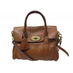 SAC A MAIN MULBERRY BAYSWATER SATCHEL SMALL BANDOULIERE CUIR GRAINE MARRON 1245€