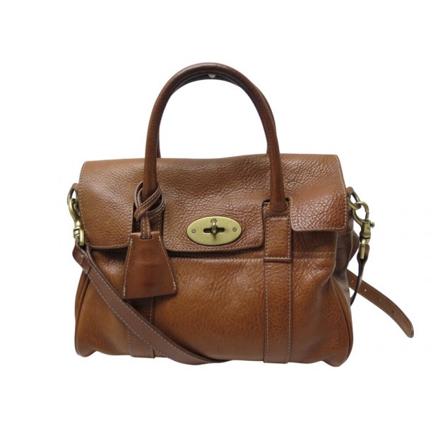 SAC A MAIN MULBERRY BAYSWATER SATCHEL SMALL BANDOULIERE CUIR GRAINE MARRON 1245€