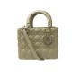 NEUF SAC A MAIN CHRISTIAN DIOR LADY MEDIUM EN CUIR VERT M0565ONGE HANDBAG 5900€