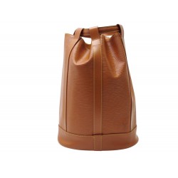 VINTAGE SAC A DOS LOUIS VUITTON RANDONNEE EN CUIR EPI MARRON BACKPACK BAG 1650€